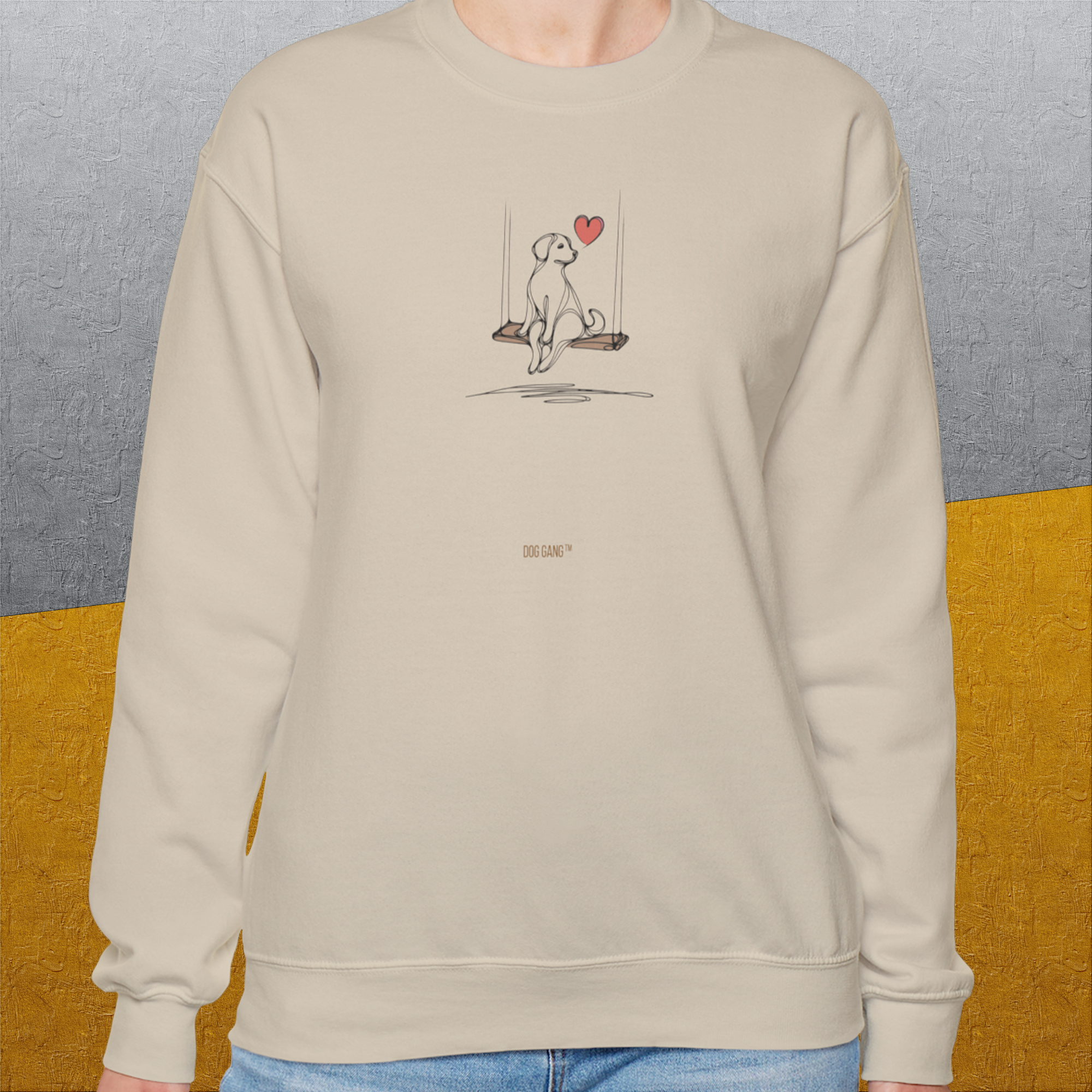 The Dog Gang Minimalistic Series I, Volume 1, Unisex Sweatshirt-a minimalistic Shirtdesign by Dog Gang of Switzerland