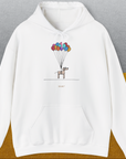 The Dog Gang Minimalistic Series I, Volume 2, Unisex Hoodie-White, a cool and stylish design with a funny saying from Dog Gang