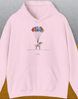 The Dog Gang Minimalistic Series I, Volume 2, Unisex Hoodie-Light Pink. A perfect gift for dog lovers and dog owners. Design by Dog Gang