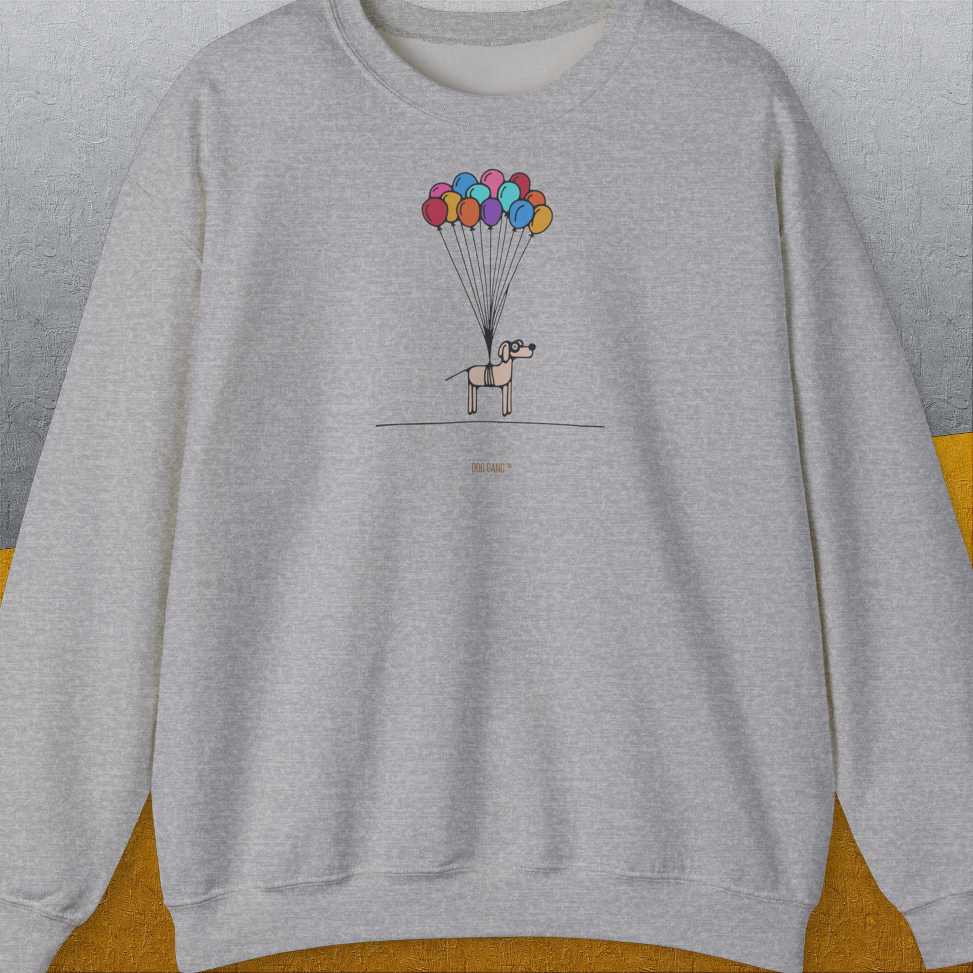 The Dog Gang Minimalistic Series I, Volume 2, Unisex Sweatshirt-Sport Grey-Design by Dog Gang