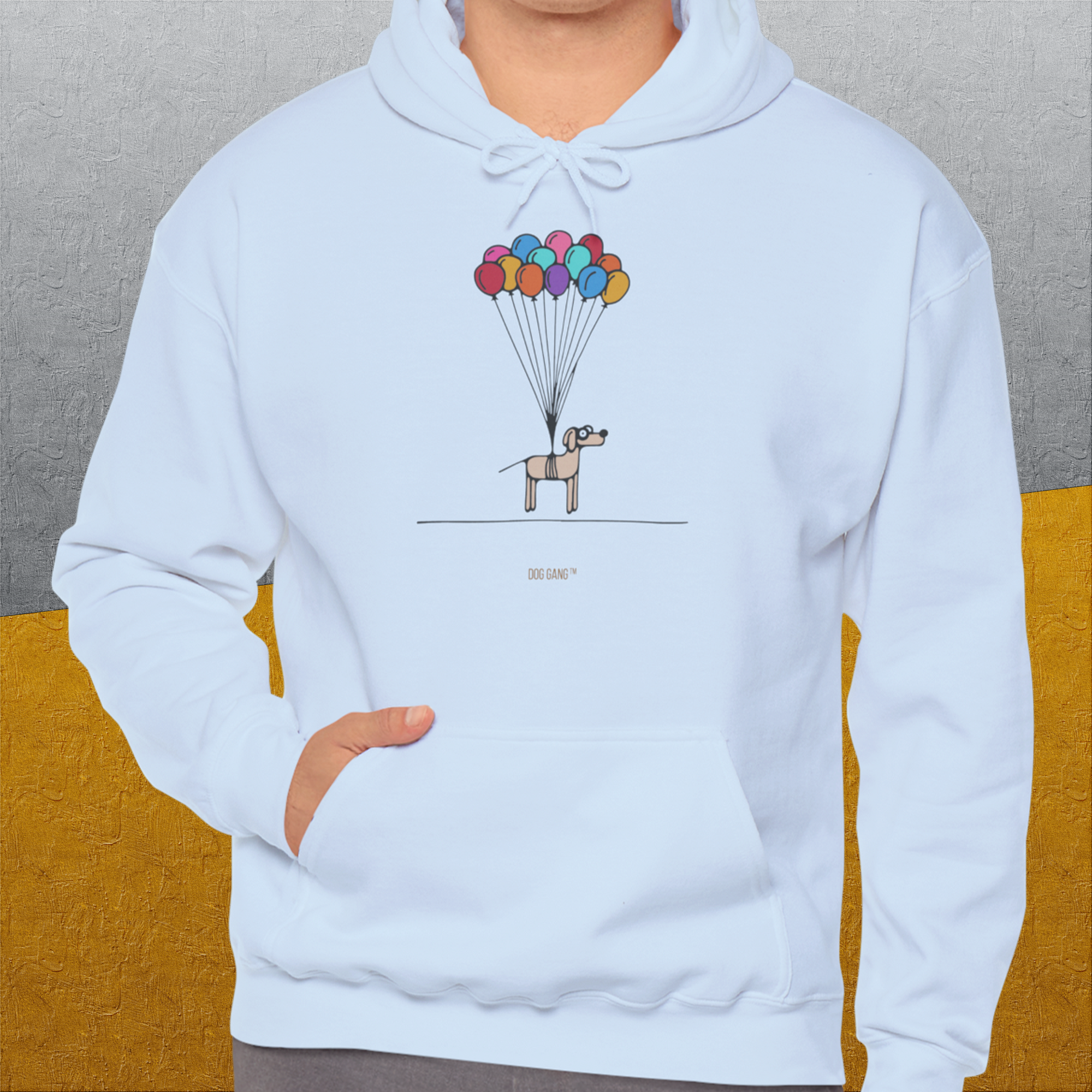 The Dog Gang Minimalistic Series I, Volume 2, Unisex Hoodie-a minimalistic Shirtdesign by Dog Gang of Switzerland