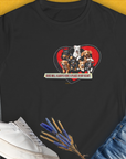 My Heart Belong To Dogs (dogs will always have a place in my heart), Volume 2, Women's T-Shirt-Black. A perfect gift for dog lovers and dog owners. Design by Dog Gang