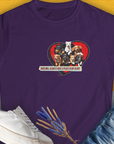 My Heart Belong To Dogs (dogs will always have a place in my heart), Volume 2, Women's T-Shirt-Purple, a cool and stylish design with a funny saying from Dog Gang