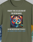 NFT Series, Volume 2, Unisex T-Shirt-Military Green, a cool and stylish design with a funny saying from Dog Gang
