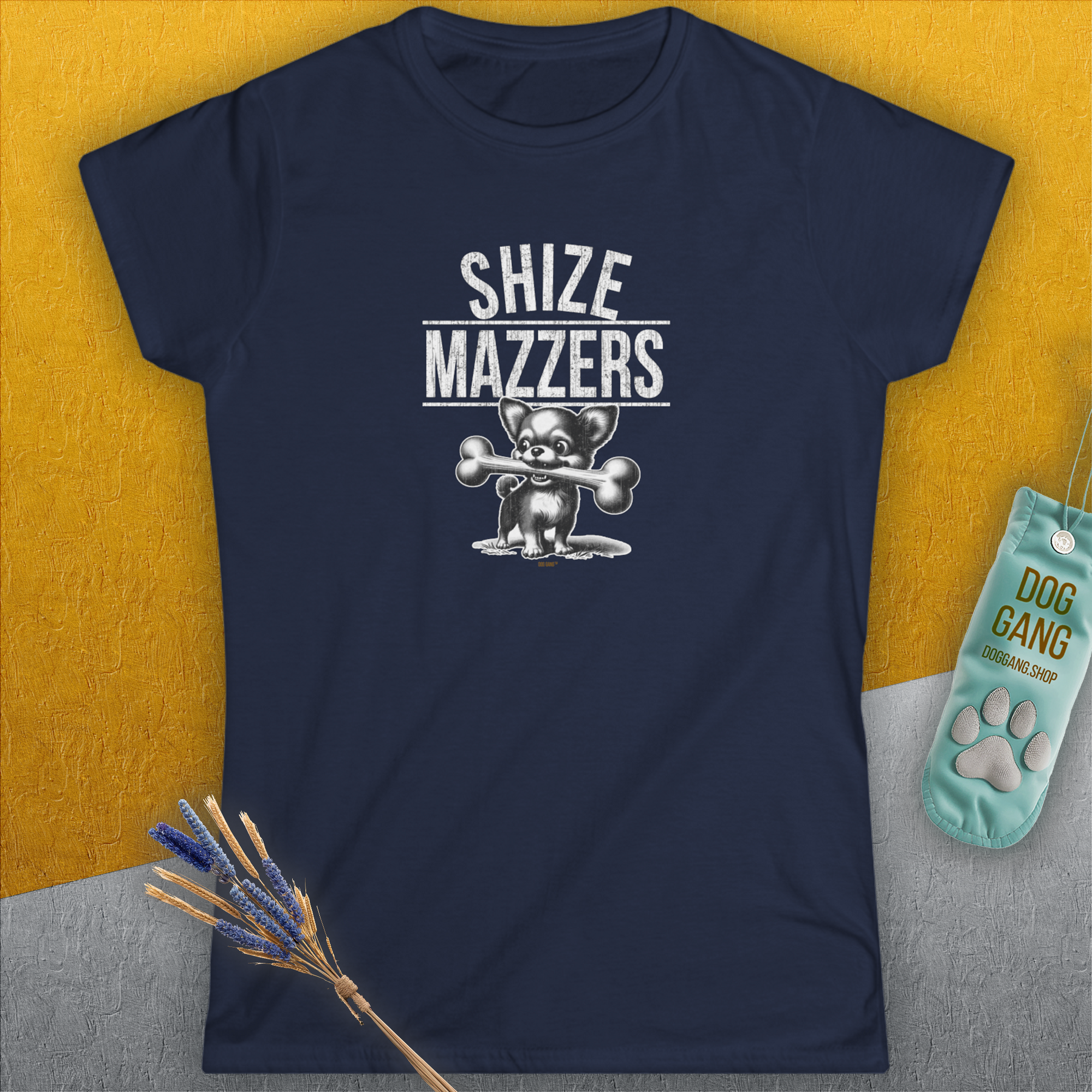 Shize Mazzers, Volume 2, Women&#39;s T-Shirt-, a fun and stylish design for dog lovers from Dog Gang