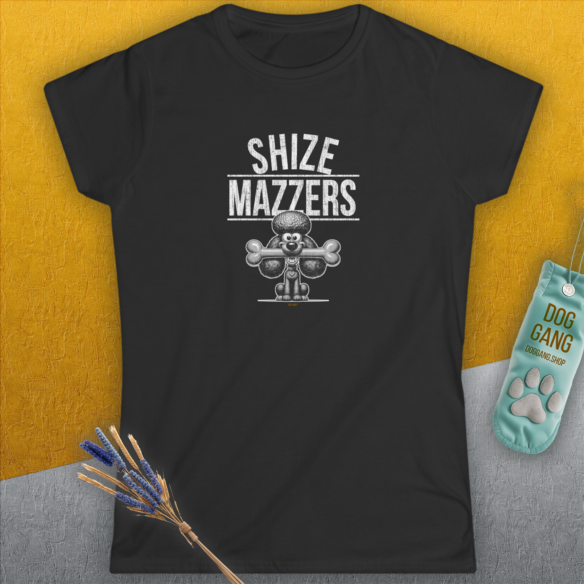 Shize Mazzers, Volume 3, Women's T-Shirt-, a fun and stylish design for dog lovers from Dog Gang