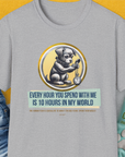 One Human Year = Ten Dog Years, Volume 1, Unisex T-Shirt-Sport Grey-Design made by Dog Gang