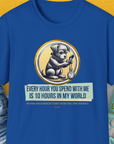 One Human Year = Ten Dog Years, Volume 1, Unisex T-Shirt-Royal-Design made by Dog Gang