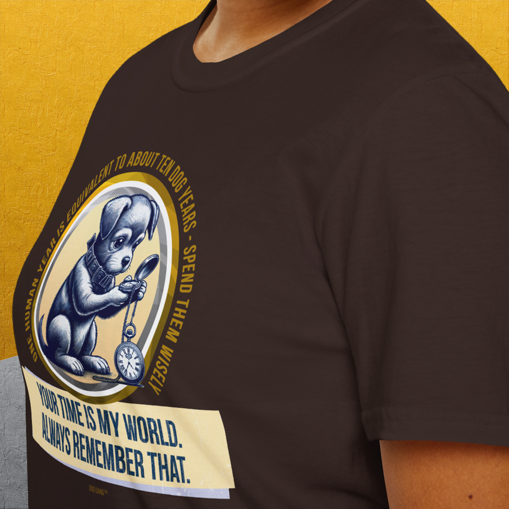 One Human Year = Ten Dog Years, Volume 2, Unisex T-Shirt-Design made by Dog Gang