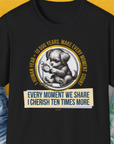 One Human Year = Ten Dog Years, Volume 4, Unisex T-Shirt-Black-Design made by Dog Gang