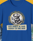 One Human Year = Ten Dog Years, Volume 4, Unisex T-Shirt-Royal-Design made by Dog Gang