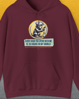 One Human Year = Ten Dog Years, Volume 1, Unisex Hoodie-Maroon- dog lover Shirtdesign made by Dog Gang