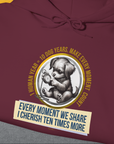One Human Year = Ten Dog Years, Volume 4, Unisex Hoodie-. For dog lovers and dog owners. Design by Dog Gang