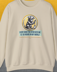 One Human Year = Ten Dog Years, Volume 1, Unisex Sweatshirt-Sand. A dog-themed Design from Dog Gang