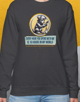 One Human Year = Ten Dog Years, Volume 1, Unisex Sweatshirt- a cute Shirtdesign for dog lovers by Dog Gang