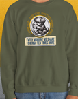 One Human Year = Ten Dog Years, Volume 4, Unisex Sweatshirt-Design by Dog Gang