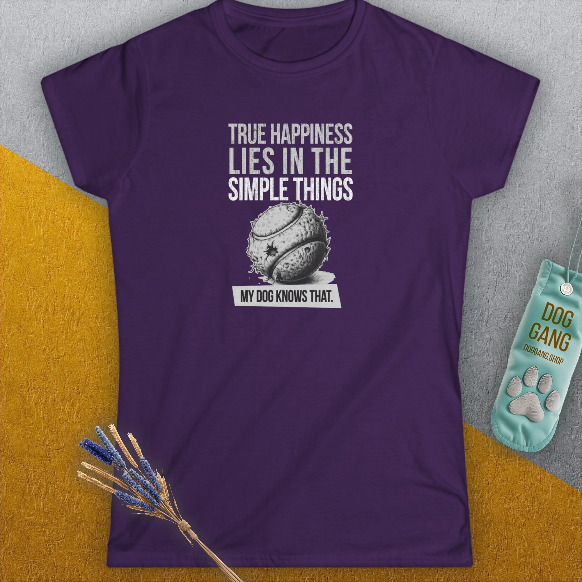 True Happiness Series One, Volume 1, Women's T-Shirt-, a fun and stylish design for dog lovers from Dog Gang