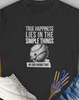 True Happiness Series One, Volume 1, Women's T-Shirt-Black. A perfect gift for dog lovers and dog owners. Design by Dog Gang