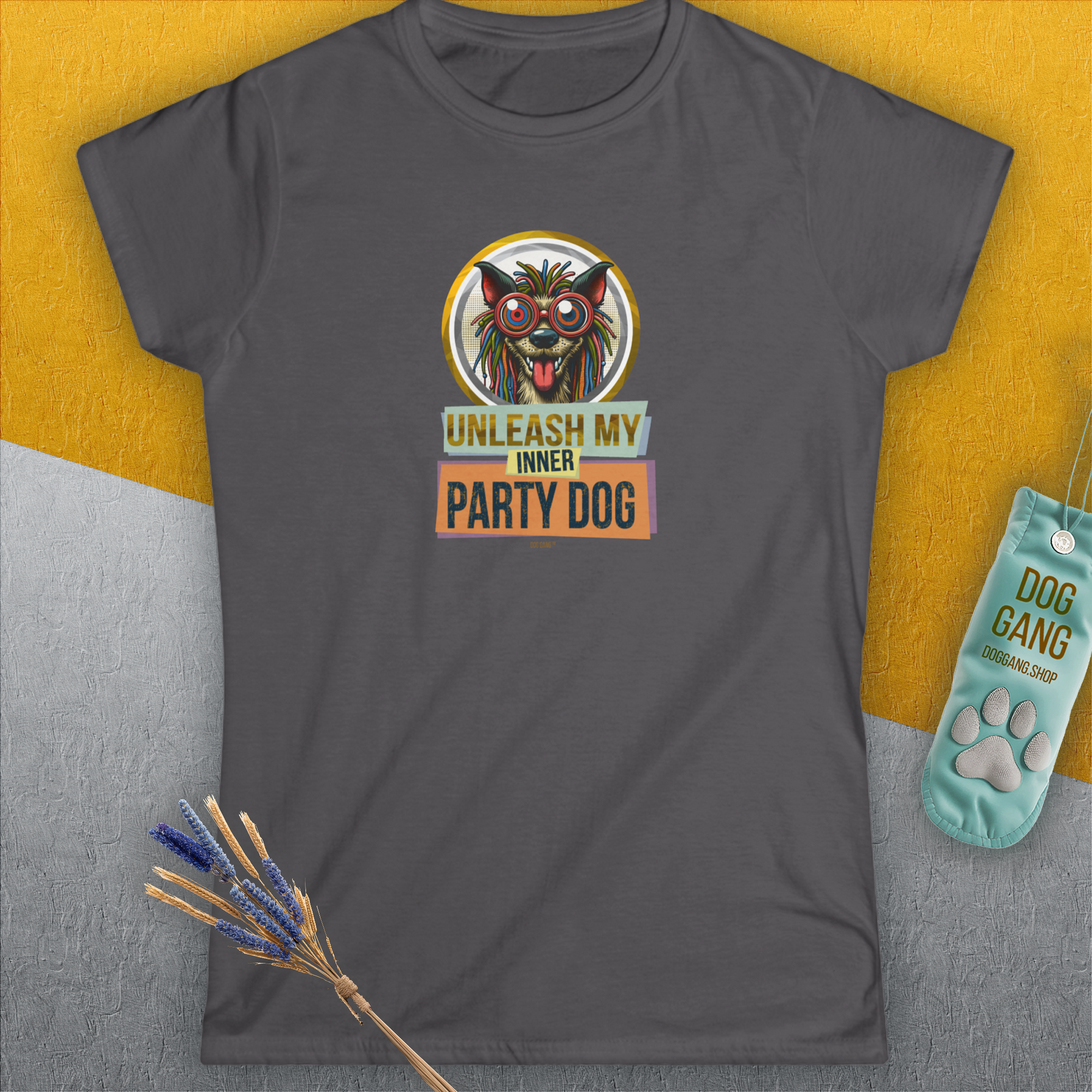 Unleash-Series (My Inner Party Dog), Volume 3, Women's T-Shirt-, a fun and stylish design for dog lovers from Dog Gang