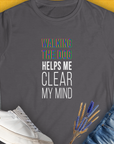 Walking The Dog Series One, Volume 3, Women's T-Shirt-Charcoal. A dog-themed Design from Dog Gang
