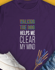 Walking The Dog Series One, Volume 3, Women's T-Shirt-Purple. A perfect gift for dog lovers and dog owners. Design by Dog Gang