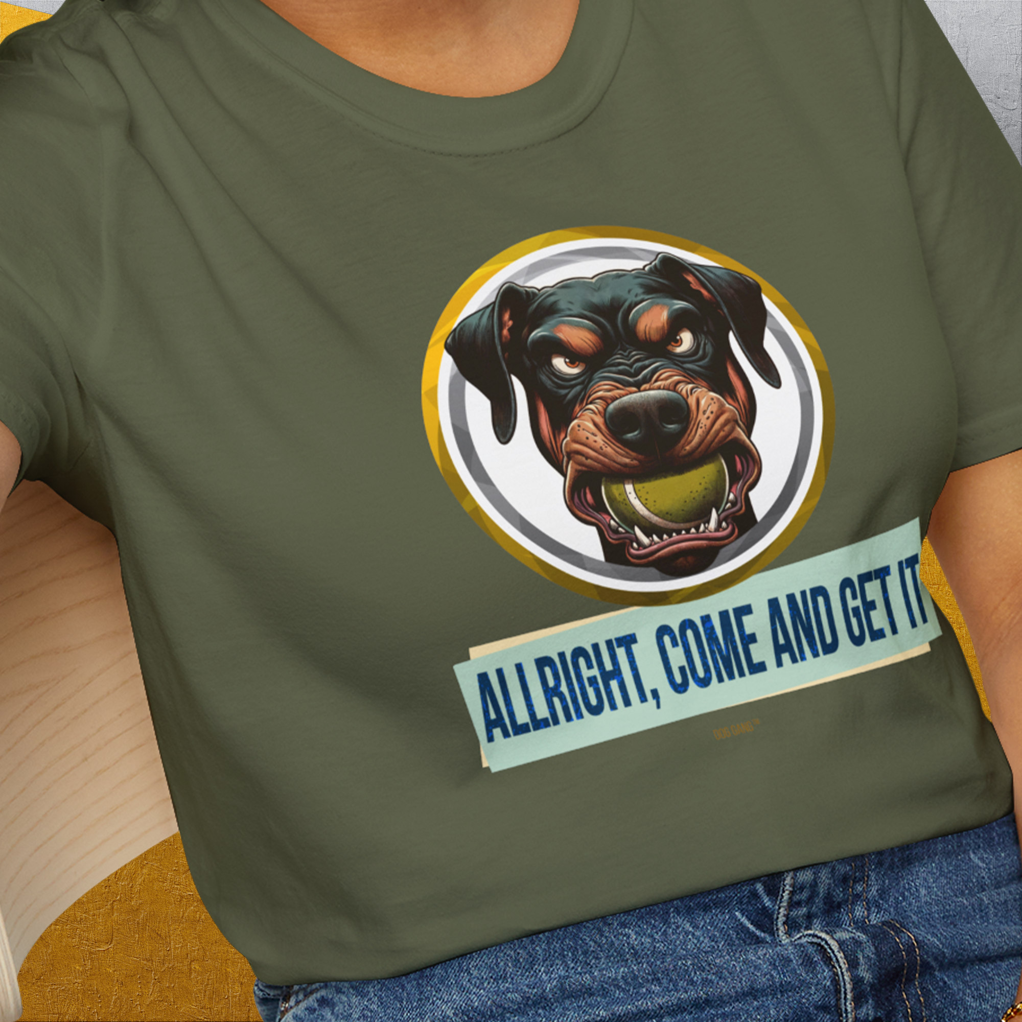 Allright Come And Get It, Volume 2, Unisex T-Shirt-, a fun and stylish design for dog lovers from Dog Gang