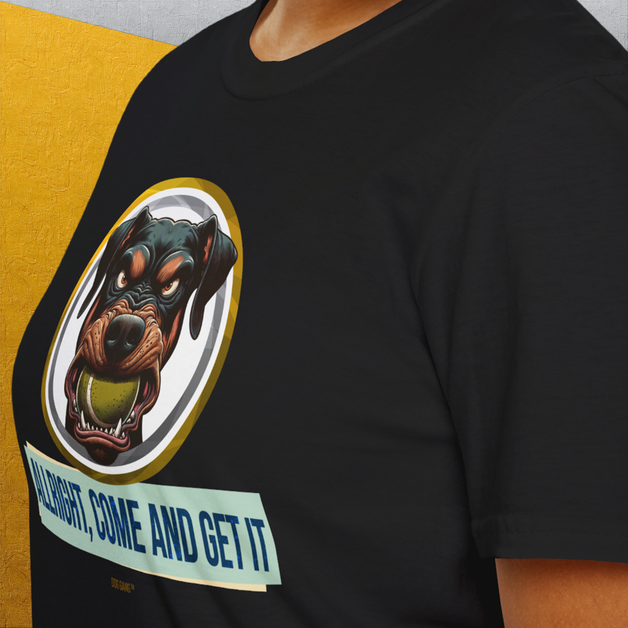 Allright Come And Get It, Volume 2, Unisex T-Shirt-, Design by Dog Gang