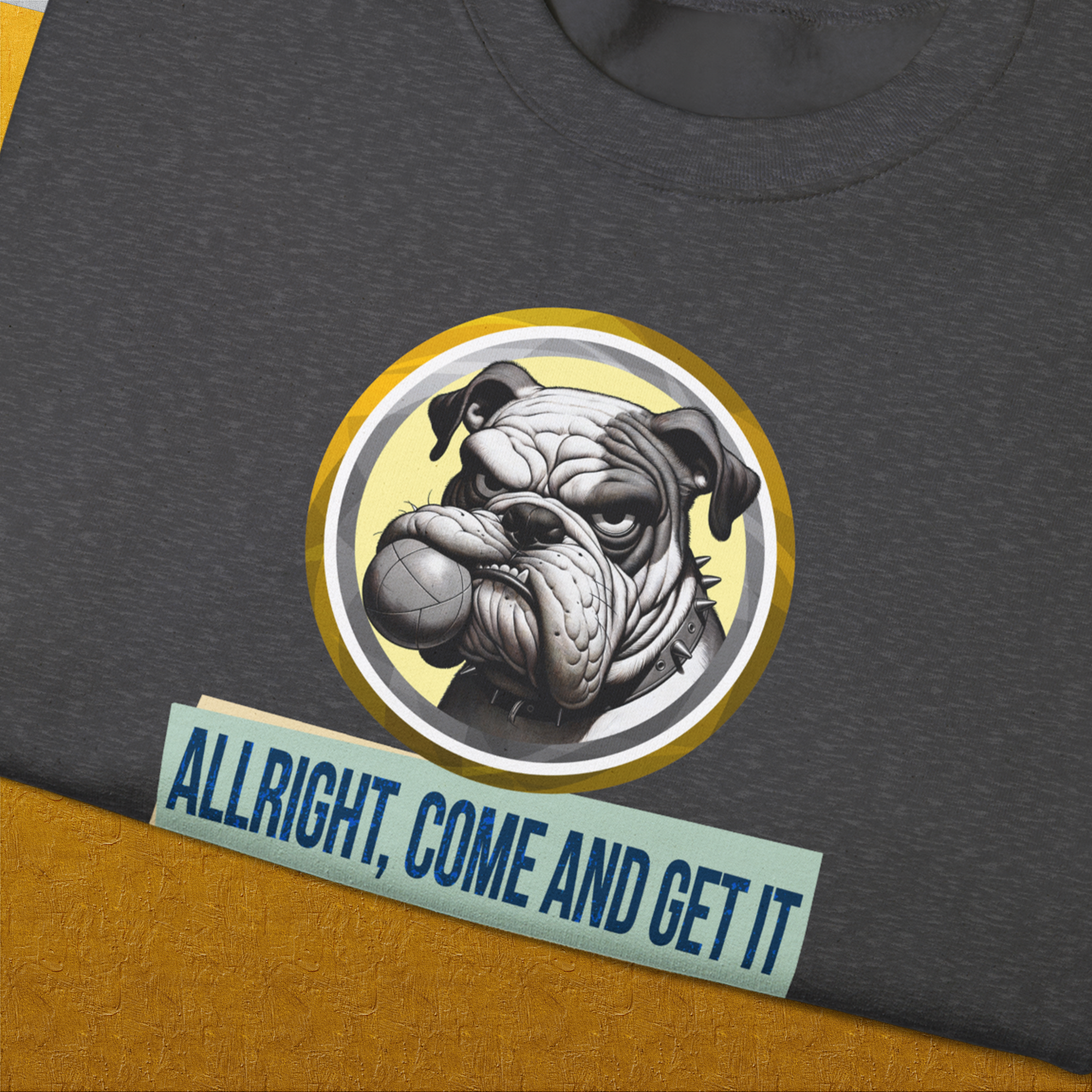 Allright Come And Get It, Volume 1, Unisex Sweatshirt-. A dog-themed Design from Dog Gang