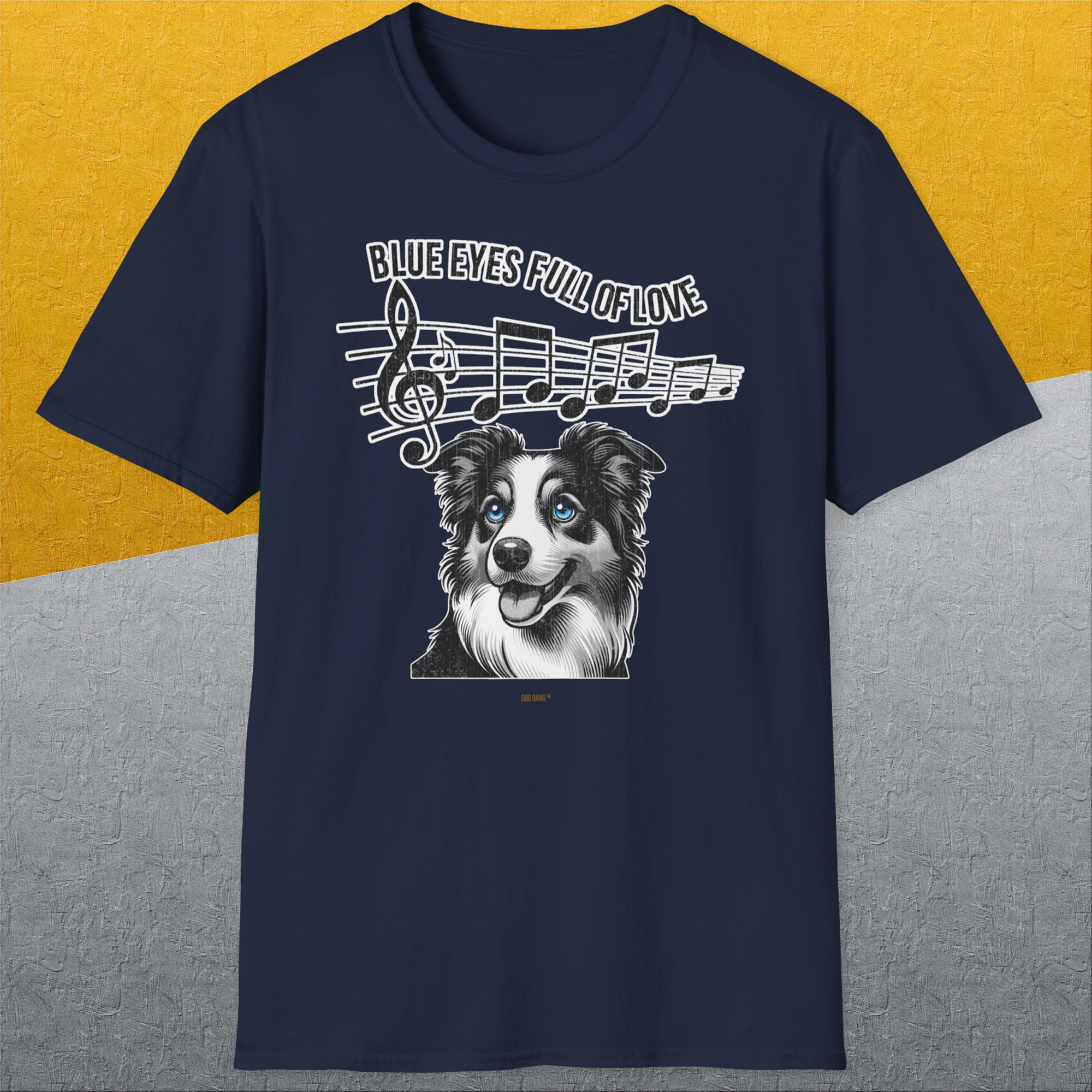 Blue Eyes Full Of Love, Volume 3 (Border Collie), Unisex T-Shirt-. A dog-themed Design from Dog Gang