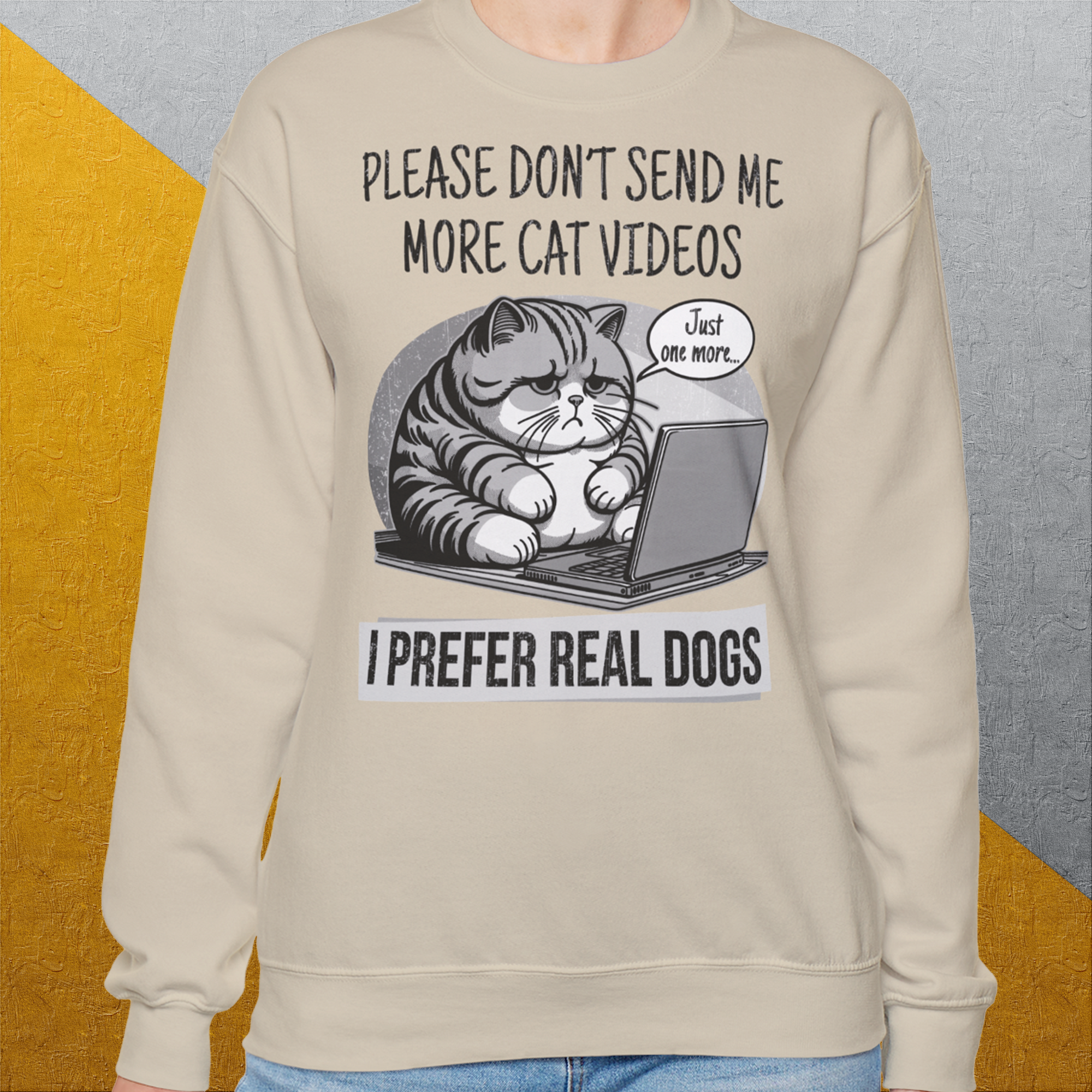 Cat Videos Series, Volume 1, Unisex Sweatshirt-lustiges und bequemes Sweatshirt für Hundeliebhaber, Design by Dog Gang