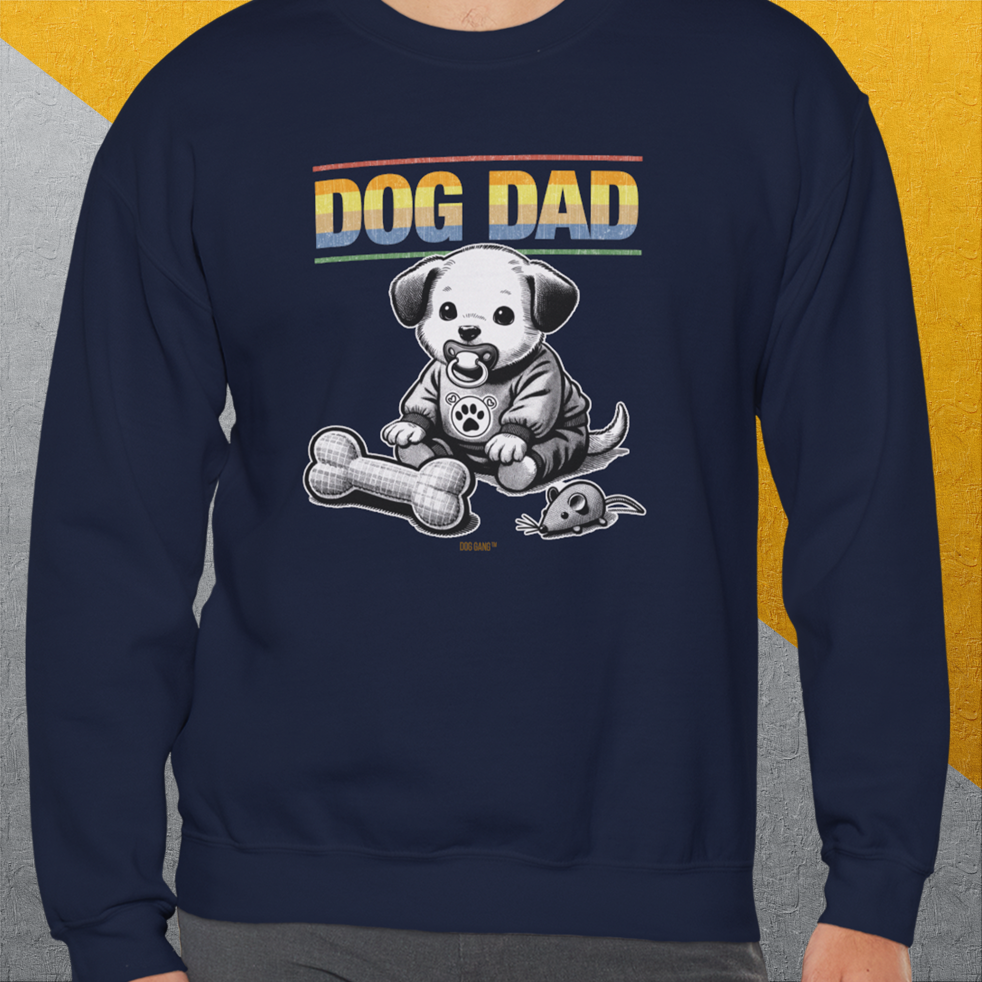 Dog Dad Series, Volume 2, Unisex Sweatshirt-, a fun and stylish sweatshirt design for dog lovers from Dog Gang