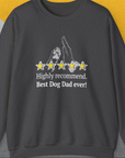 Dog Dad Series, Volume 9, Unisex Sweatshirt-Dark Heather, a cool design with a funny saying from Dog Gang