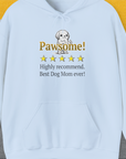 Dog Mom Series, Volume 10, Unisex Hoodie-Light Blue, Design by Dog Gang