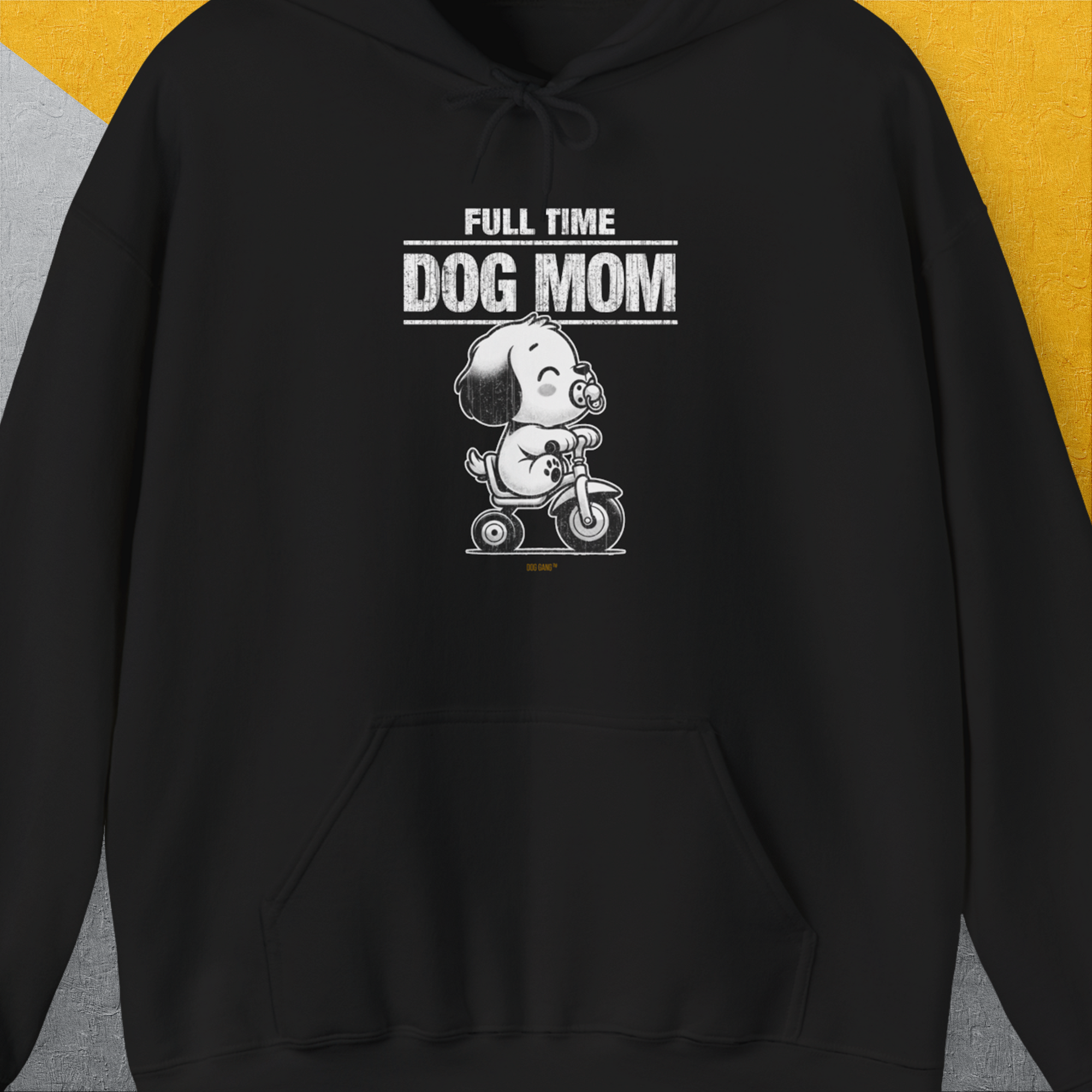 Dog Mom Series, Volume 3, Unisex Hoodie-Black, Design by Dog Gang