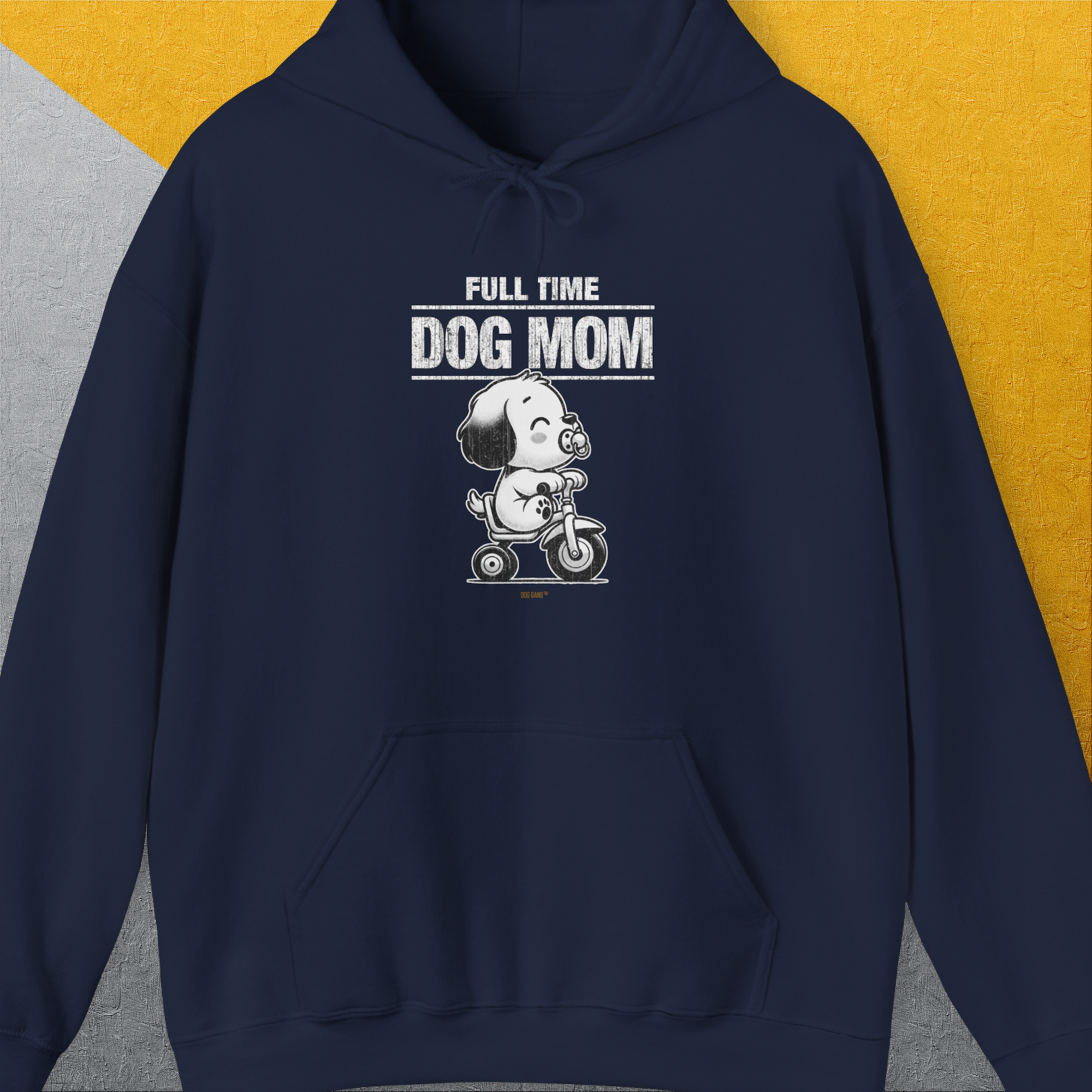 Dog Mom Series, Volume 3, Unisex Hoodie-Navy, Design by Dog Gang