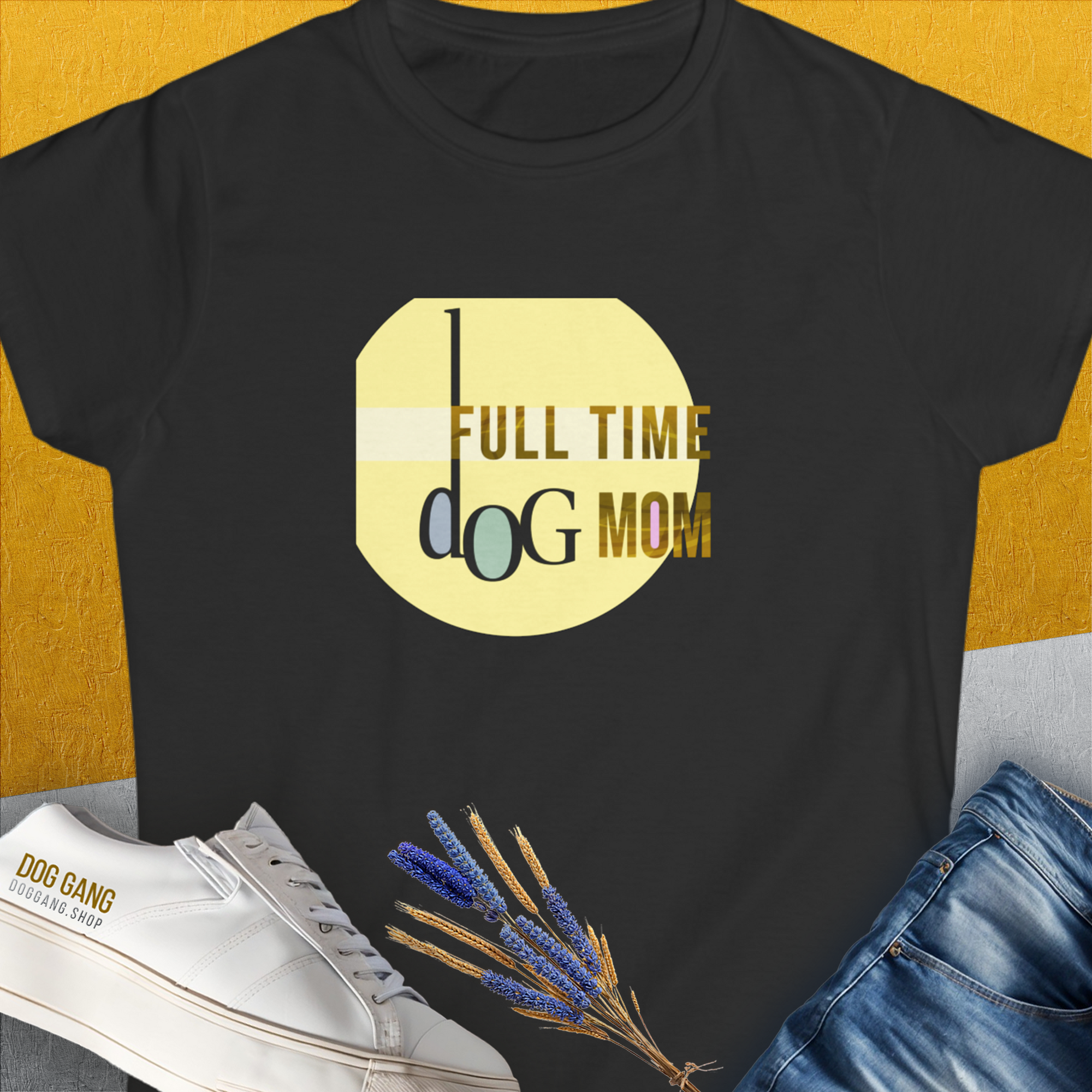 Dog Mom Series, Volume 4, Women&#39;s T-Shirt-Black. A perfect gift for dog lovers and dog owners. Design by Dog Gang