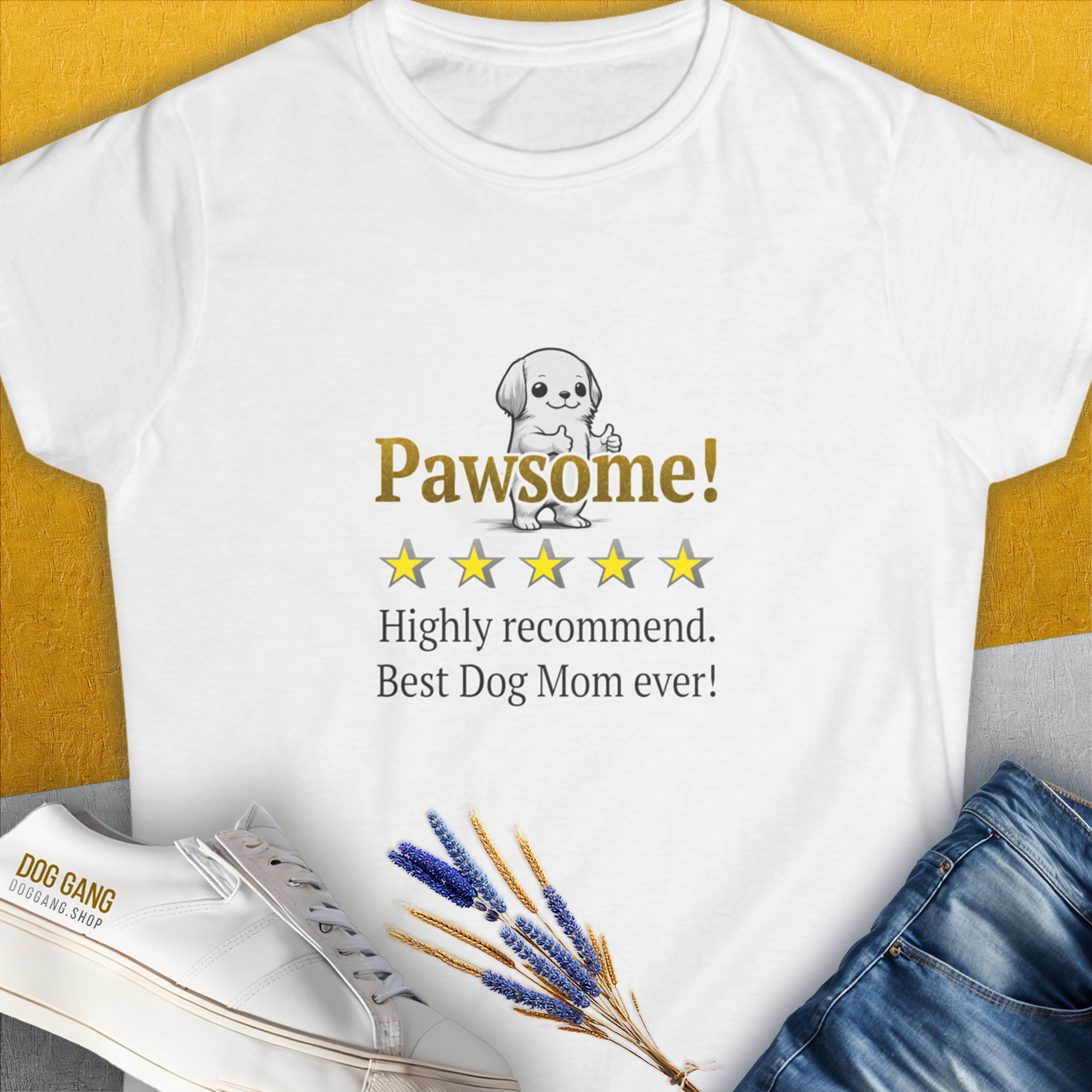 Dog Mom Series, Volume 10, Women's T-Shirt-White, a cool and stylish design with a funny saying from Dog Gang