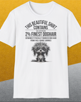 This Beautiful Shirt Contains Finest Dog Hair, Volume 3, Unisex T-Shirt-humorvolles Hundeshirt, lustiger Spruch mit Hund, Design by Dog Gang