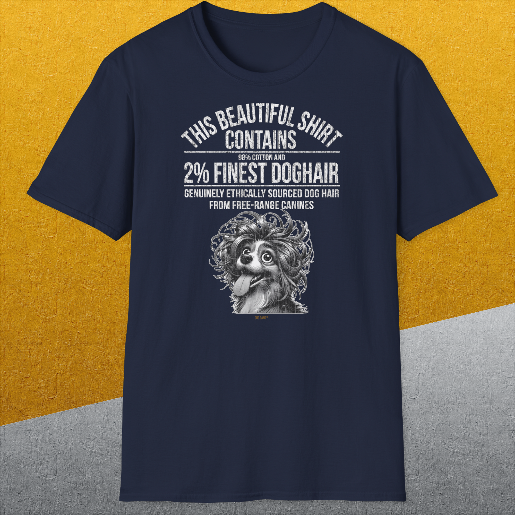 This Beautiful Shirt Contains Finest Dog Hair, Volume 4, Unisex T-Shirt-lustiges Shirt für Hundeliebhaber, Design by Dog Gang