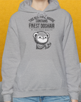 This Beautiful Hoodie Contains Finest Dog Hair Of Exclusive Quality, Volume 2, Unisex Hoodie-lustiger Spruch auf bequemen Shirt für Hundeliebhaber, Design by Dog Gang