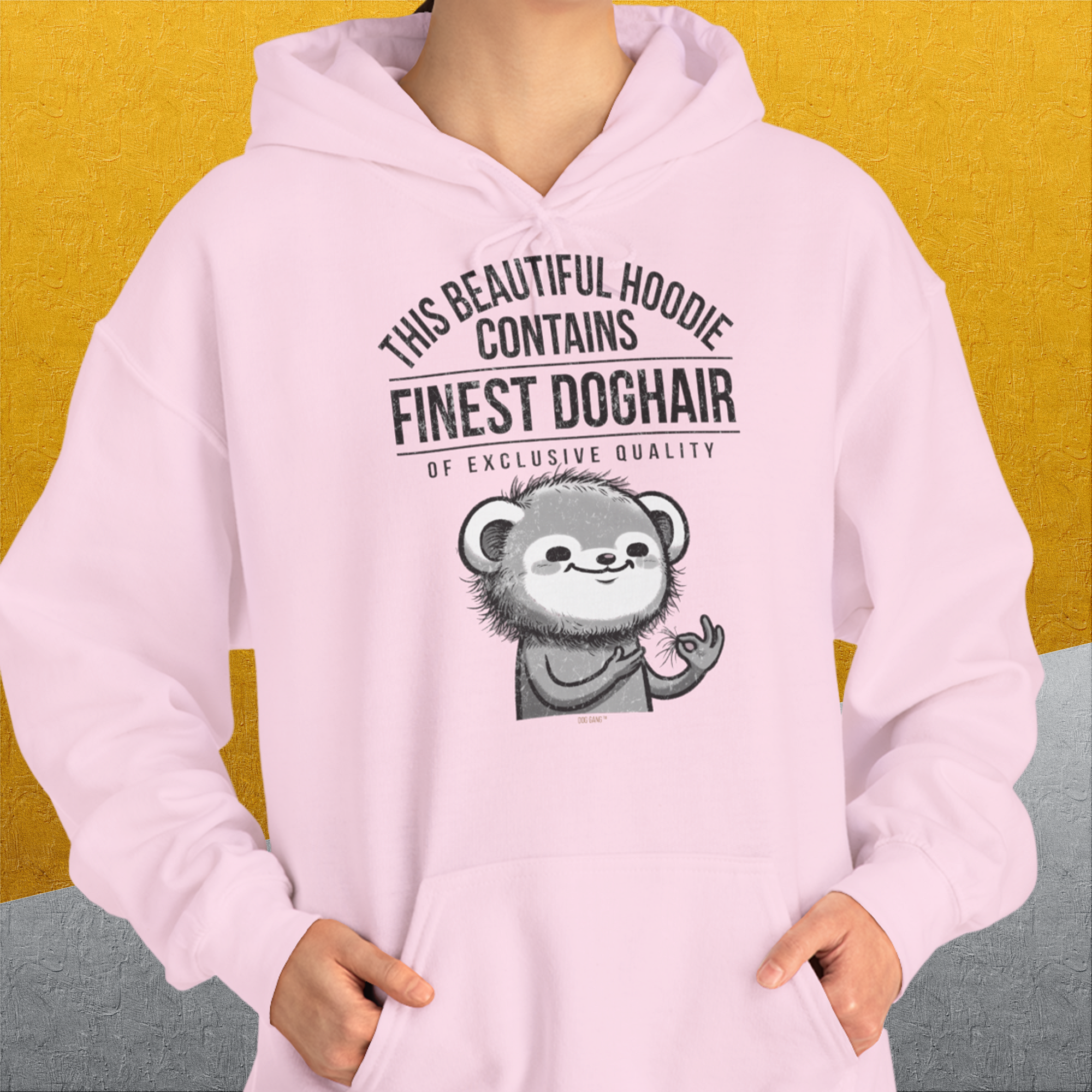 This Beautiful Hoodie Contains Finest Dog Hair Of Exclusive Quality, Volume 2, Unisex Hoodie- Lustiger Spruch mit Hund. Bequemes und weiches Kapuzen-Sweatshirt. Für Hundefreunde, in- und outdoor. Design by Dog Gang