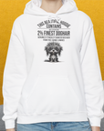 This Beautiful Hoodie Contains Finest Dog Hair, Volume 3, Unisex Hoodie-lustiger Spruch auf bequemen Shirt für Hundeliebhaber, Design by Dog Gang