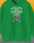 This Beautiful Hoodie Contains Finest Dog Hair, Volume 3, Unisex Hoodie-Irish Green-cooles Shirt mit lustigem Spruch für Hundefreunde, Design by Dog Gang