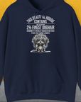 This Beautiful Hoodie Contains Finest Dog Hair, Volume 3, Unisex Hoodie-Navy-witziges Shirt mit lustigem Spruch für Hundefreund, Design by Dog Gang