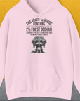 This Beautiful Hoodie Contains Finest Dog Hair, Volume 3, Unisex Hoodie-Light Pink-lustiger Spruch mit Hund auf weichem Kapuzenpulli für in- und outdoor. Design by Dog Gang