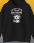 This Beautiful Hoodie Contains Finest Dog Hair Of Exclusive Quality, Volume 1, Unisex Hoodie-Black-origineller und witziger Kapuzenpulli mit Hund, Design by Dog Gang