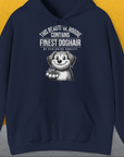 This Beautiful Hoodie Contains Finest Dog Hair Of Exclusive Quality, Volume 1, Unisex Hoodie-Navy-lustiger Spruch mit Hund auf weichem Kapuzenpulli für in- und outdoor. Design by Dog Gang