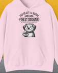 This Beautiful Hoodie Contains Finest Dog Hair Of Exclusive Quality, Volume 1, Unisex Hoodie-Light Pink-lustiger Spruch auf bequemen Shirt für Hundeliebhaber, Design by Dog Gang