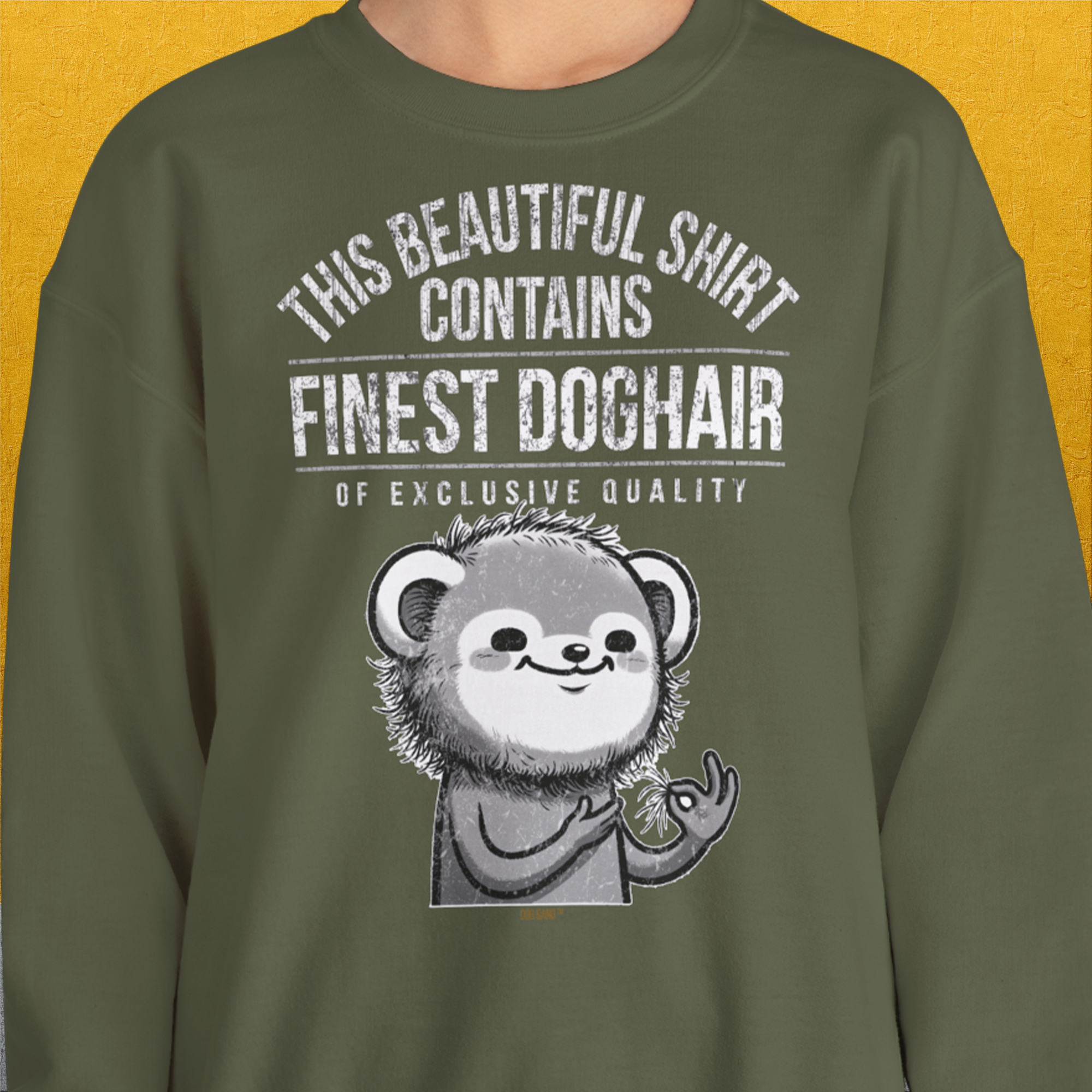 This Beautiful Shirt Contains Finest Dog Hair Of Exclusive Quality, Volume 2, Unisex Sweatshirt-für Hundebesitzer und Hundeliebhaber, Design by Dog Gang