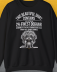 This Beautiful Shirt Contains Finest Dog Hair, Volume 3, Unisex Sweatshirt-Black-lustiges und bequemes Sweatshirt für Hundeliebhaber, Design by Dog Gang